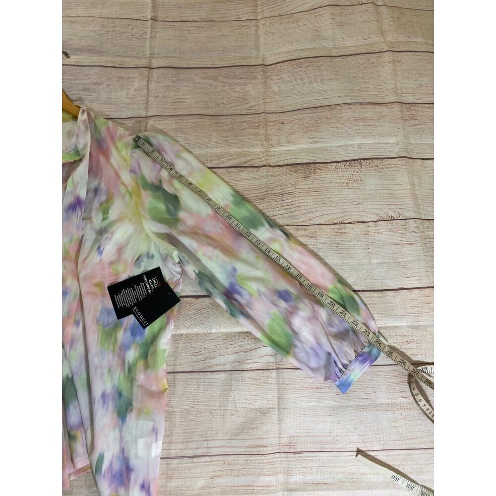 NWT Eloquii Women's Plus Size Printed High Neck Blouse - 24 - Picture 10 of 13